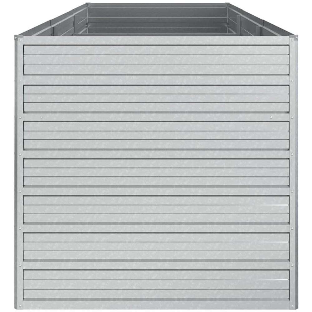 vidaXL Silver Galvanised Steel Raised Garden Bed 77 x 80 x 240cm Image 4