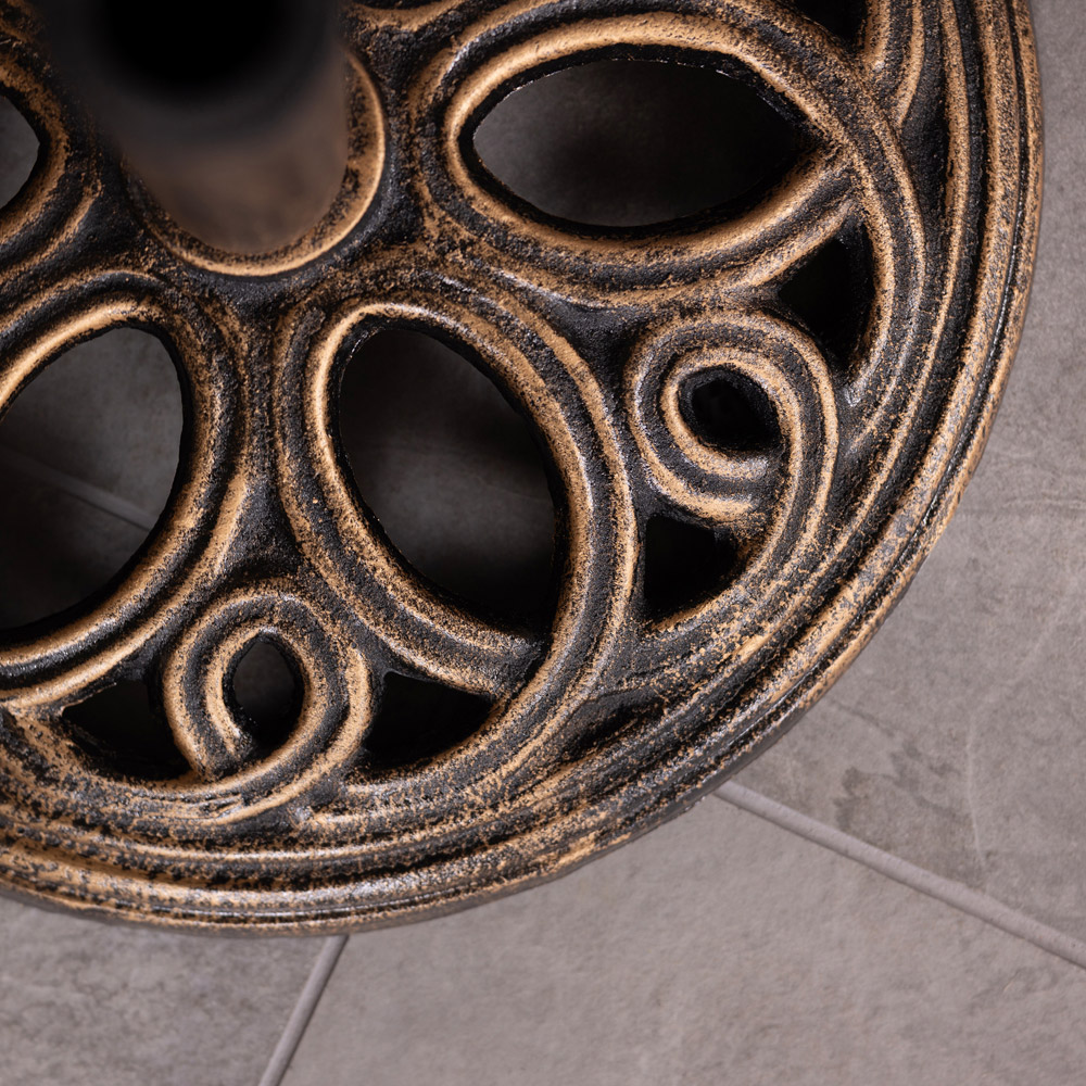 Charles Bentley Bronze Round Cast Iron Parasol Base 12kg Image 5