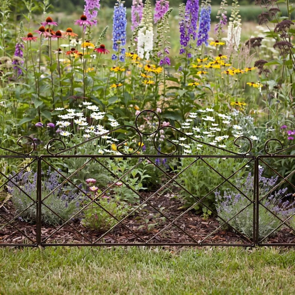 Garden Gear Victorian 59 x 46cm 4 Pack Metal Garden Border Image 2