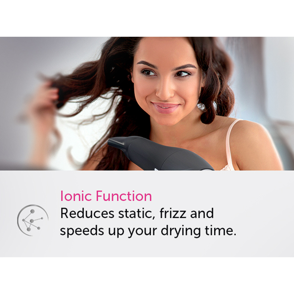 Wahl Ionic Smooth Black Hair Dryer with Detachable Diffuser Head 2200W Image 8