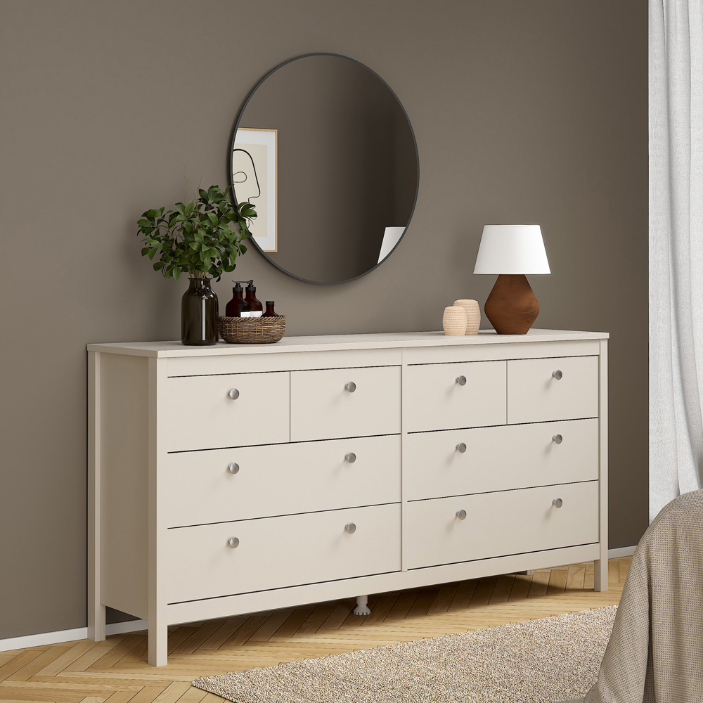 Florence Madrid 8 Drawer Cashmere Double Dresser Image 6