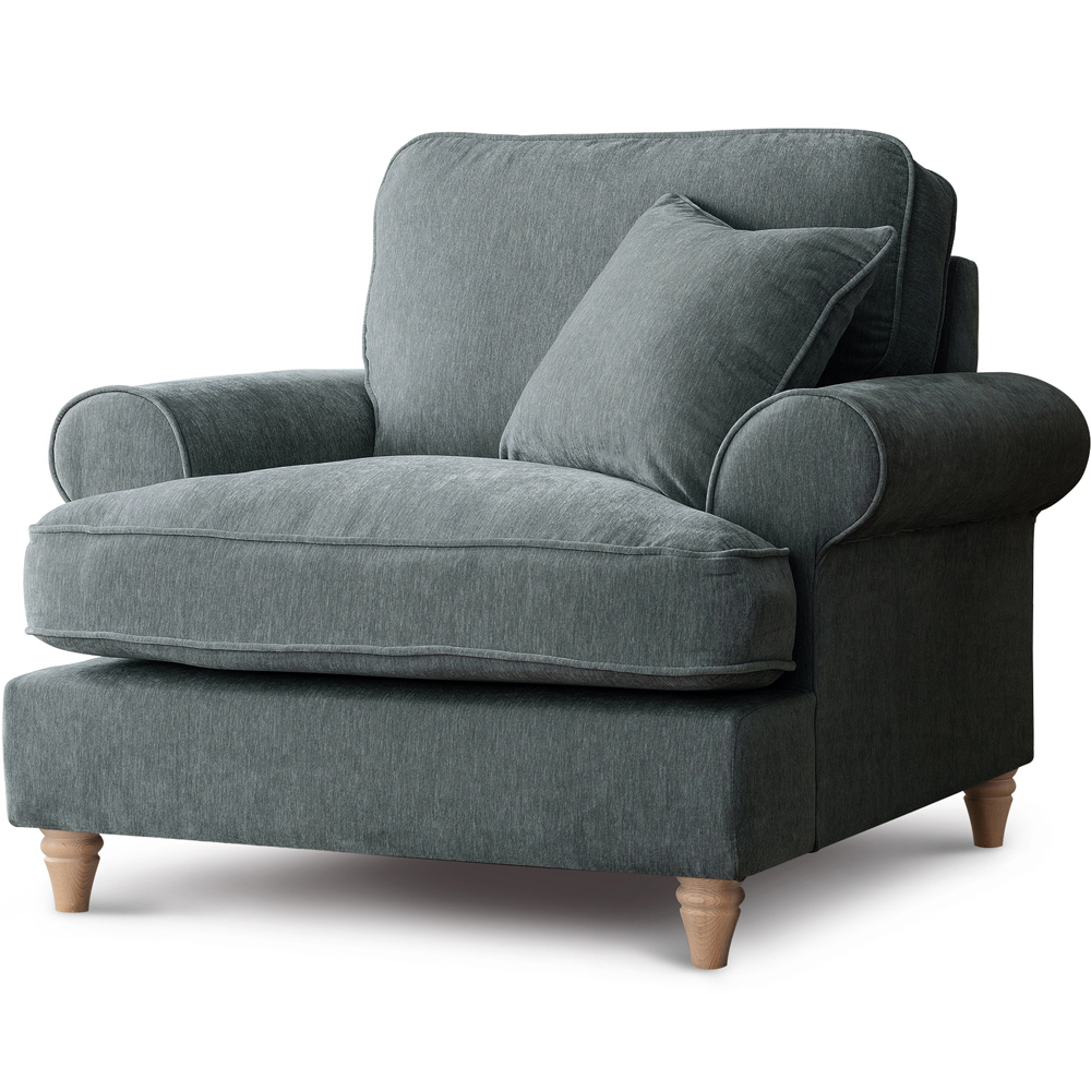 The Victoria Charcoal Armchair Image 2