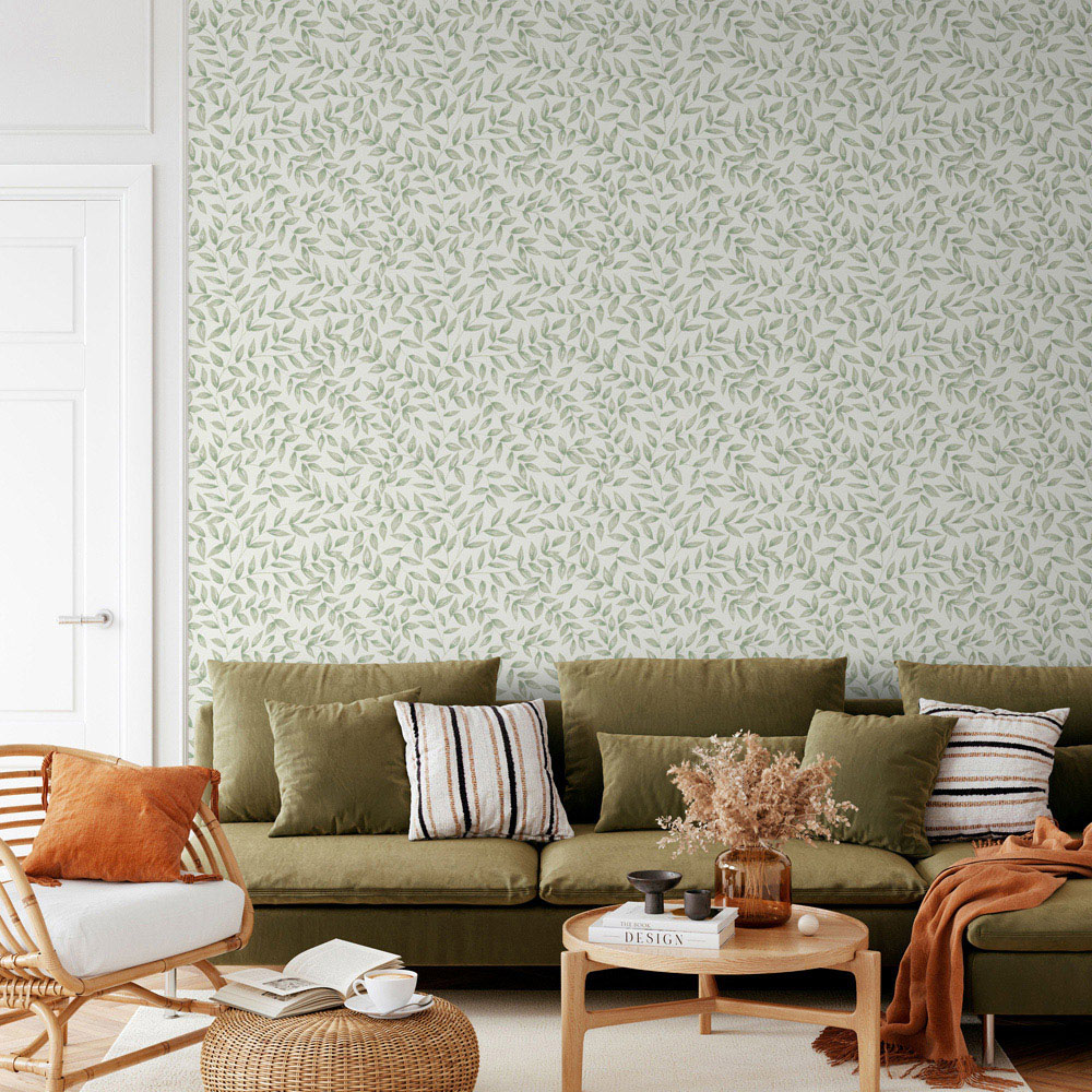 Grandeco Jessy Green Wallpaper Image 4