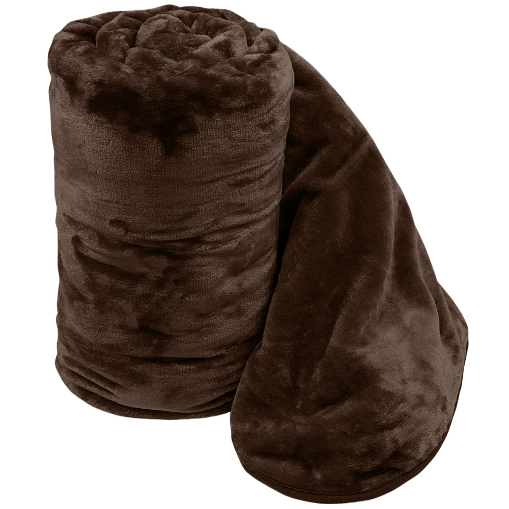 Velosso Chocolate Mink Throw 150 x 200cm Image 1