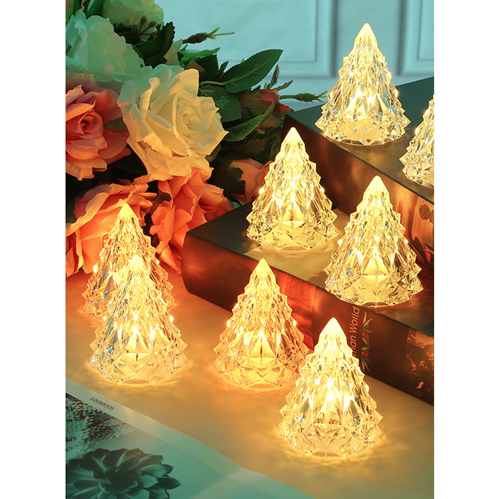 Avilo Warm White LED Indoor Battery Operated Christmas Clear Tree Light 6 Pack Image 4