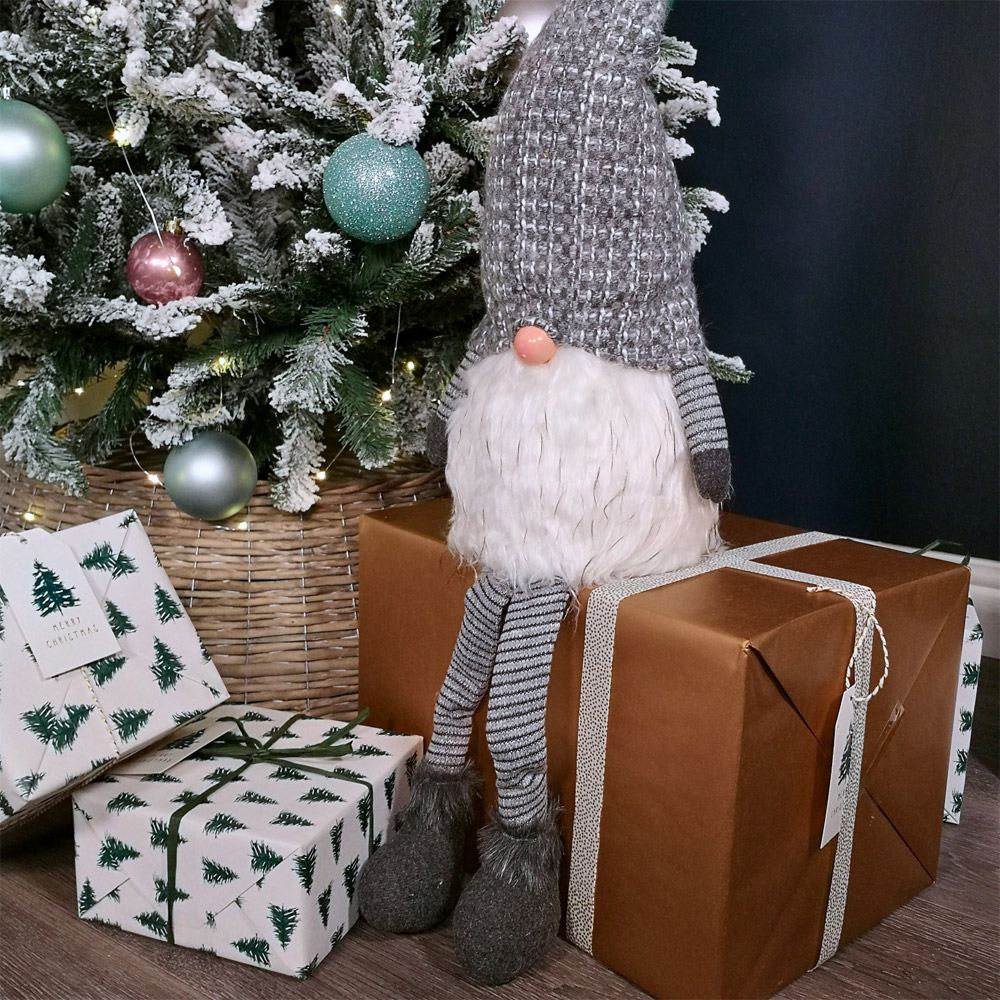Samuel Alexander Dark Grey Gonk LED Christmas Decoration 79cm Image 4