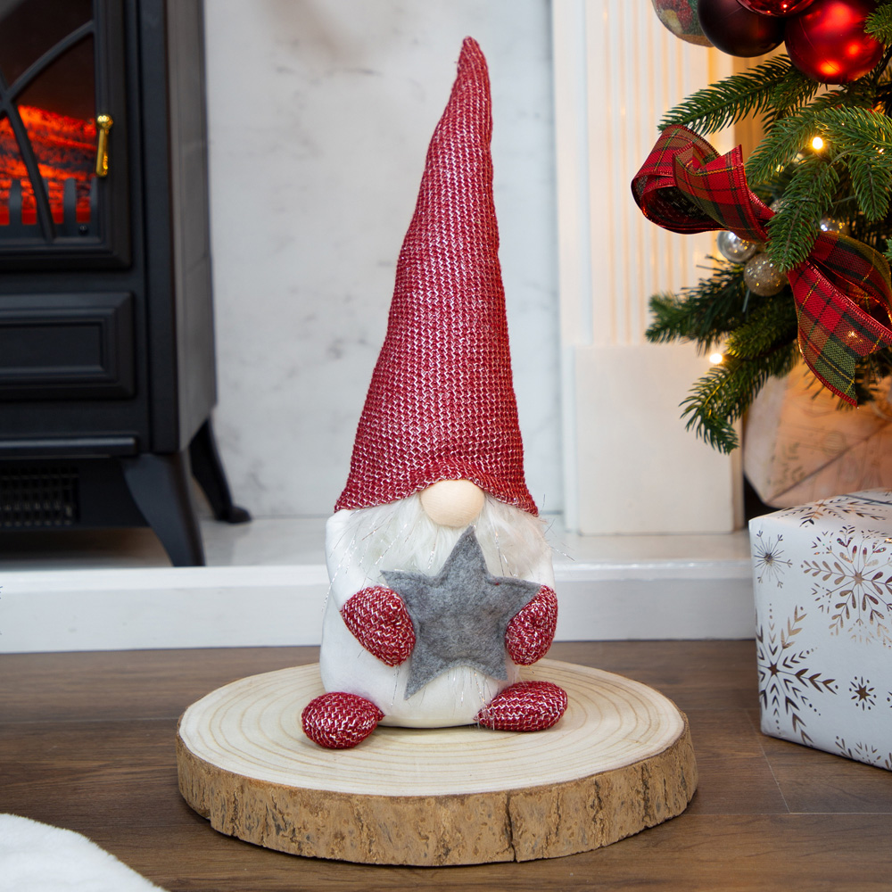 The Christmas Workshop Red Seating Gonk Christmas Decoration 45cm Image 3