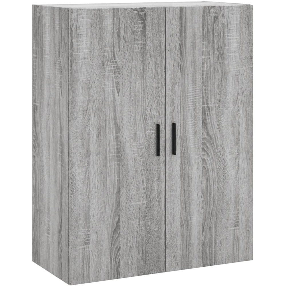 vidaXL 2 Door Grey Sonoma Wall Mounted Cabinet 2 Pack Image 5
