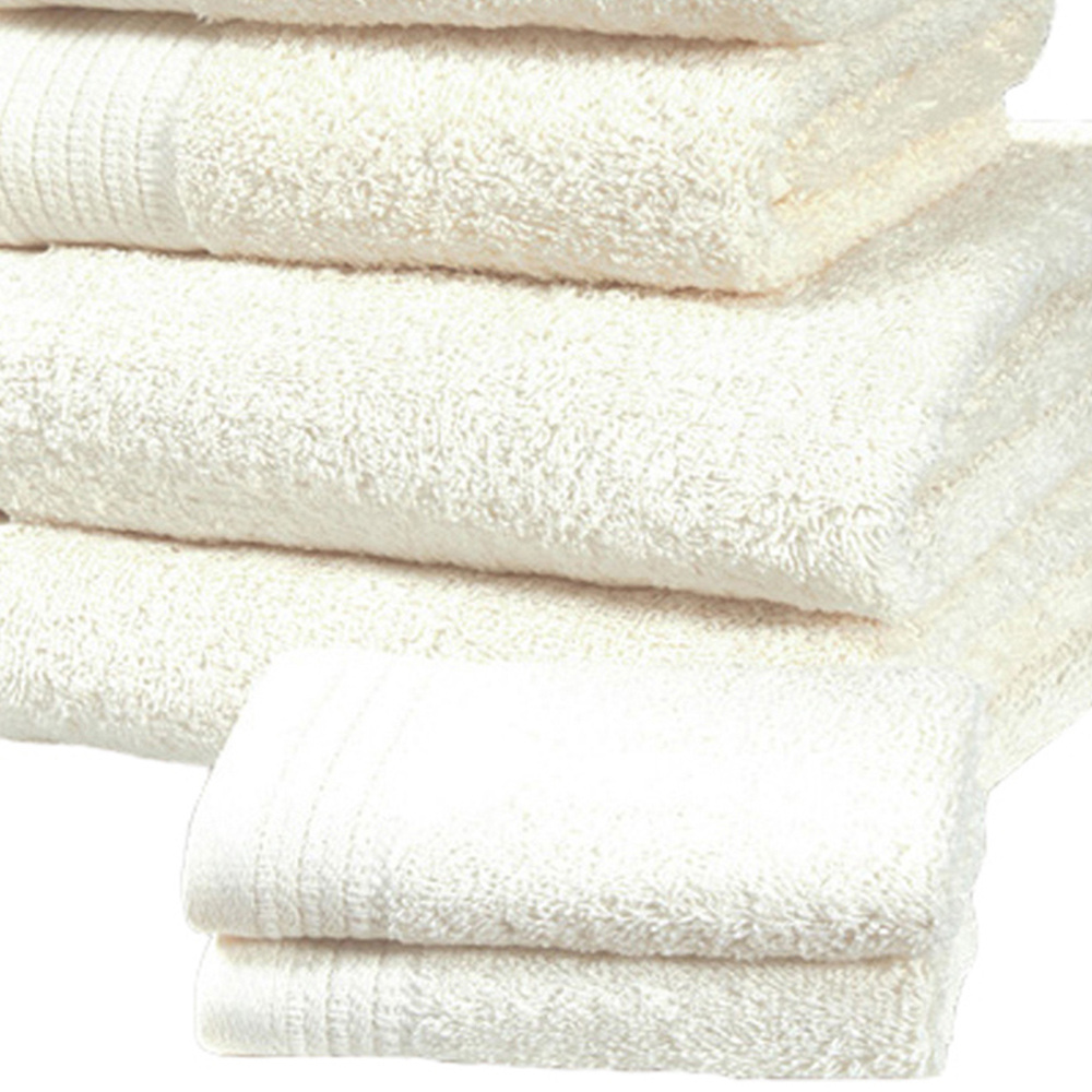 Rapport Home Chatsworth Super Soft 600gsm Combed Cotton White Bath Towel Image 3