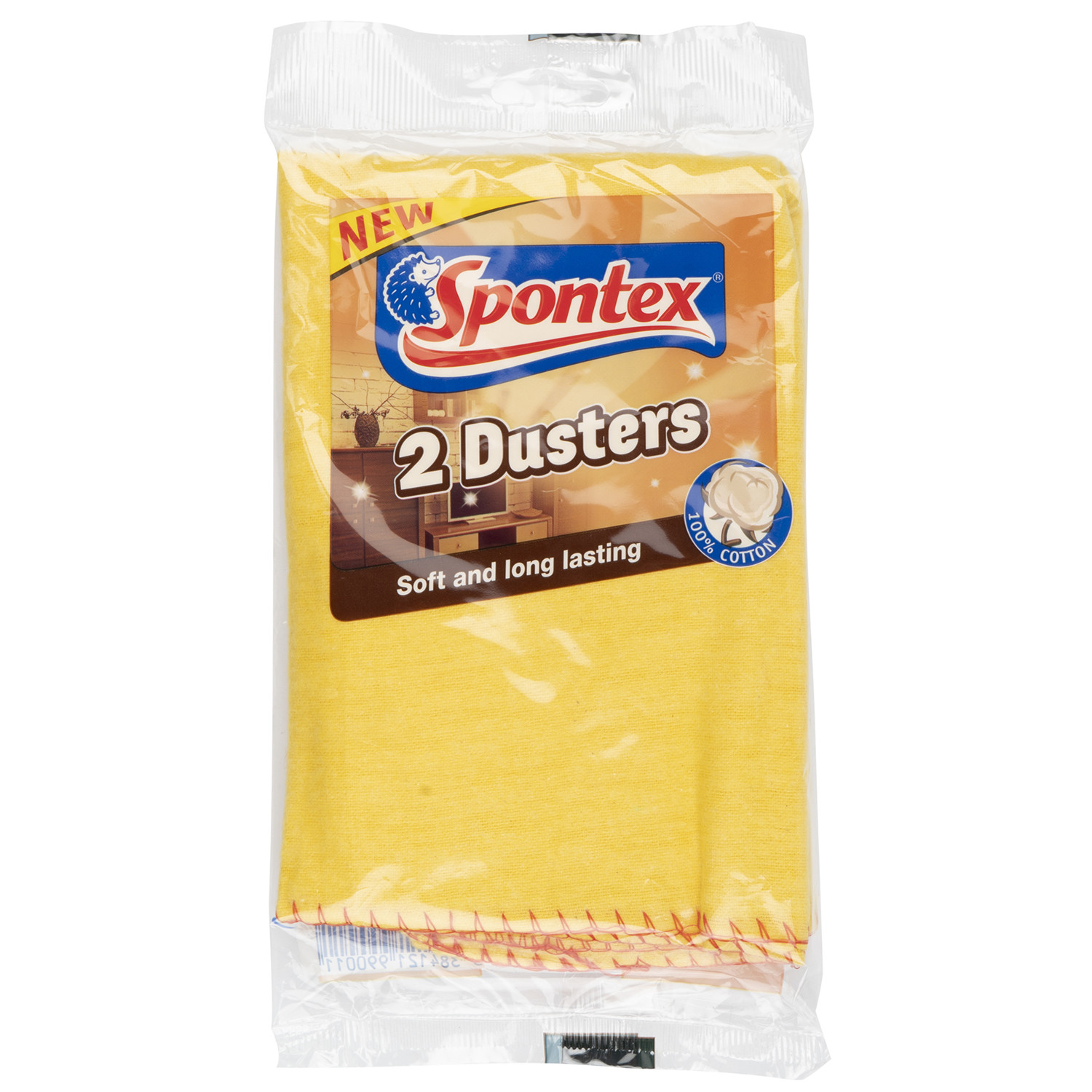 Pack of Two Spontex Yellow Dusters Image