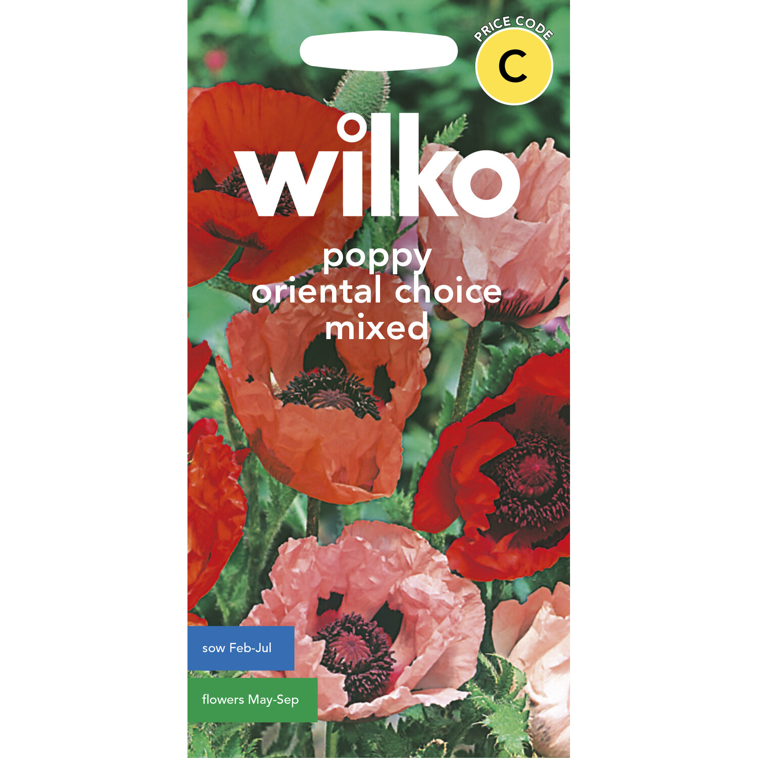 Wilko Poppy Oriental Choice Mixed Seeds Image 1
