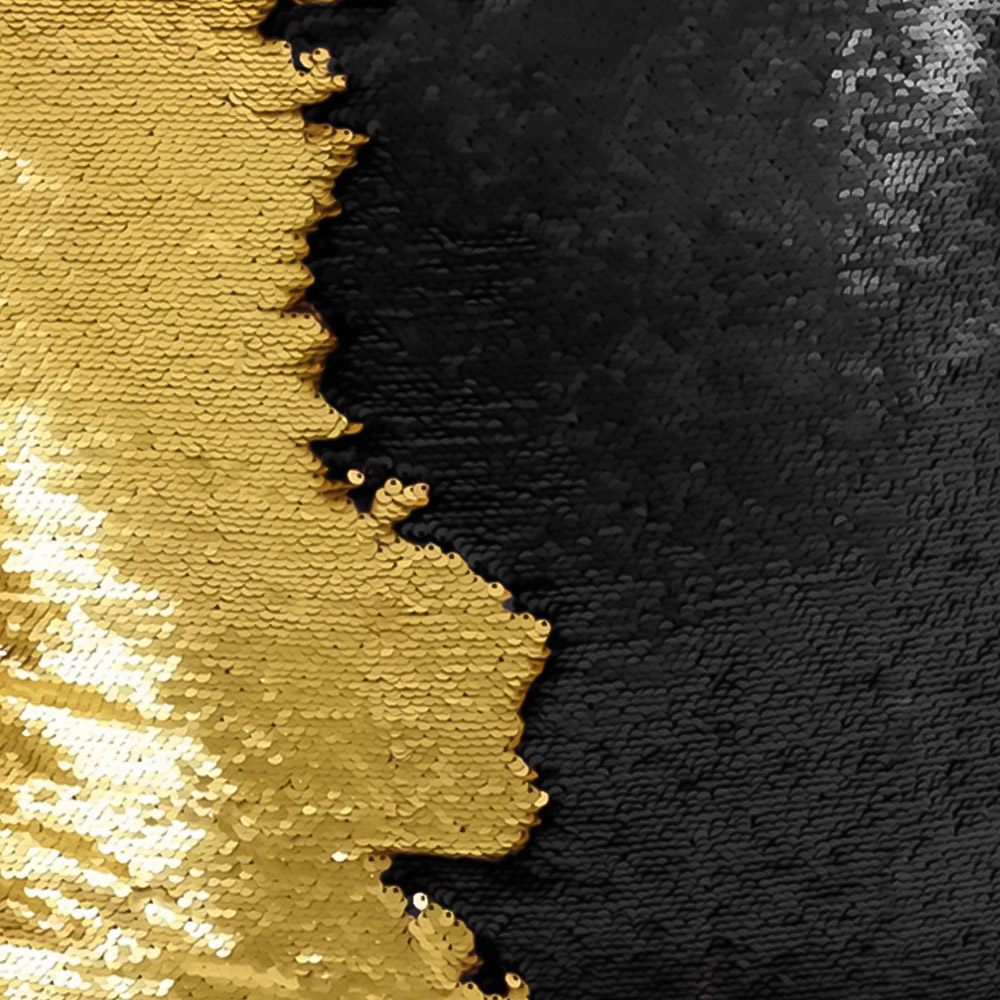 Velosso Mermaid Black and Gold Filled Cushion 43 x 43cm 2 Pack Image 2