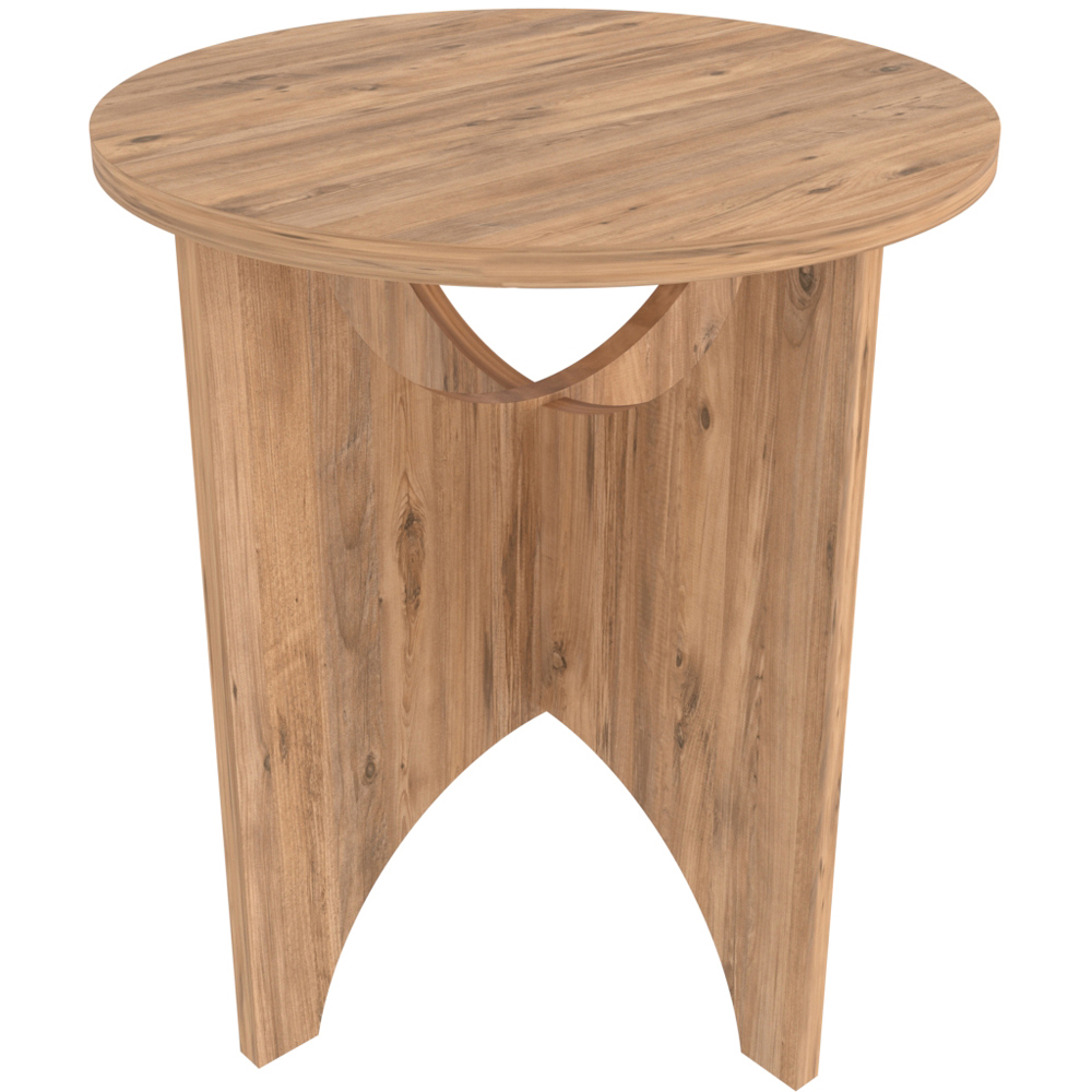 Decorotika Merit Atlantic Pine Round Side End Table Image 2