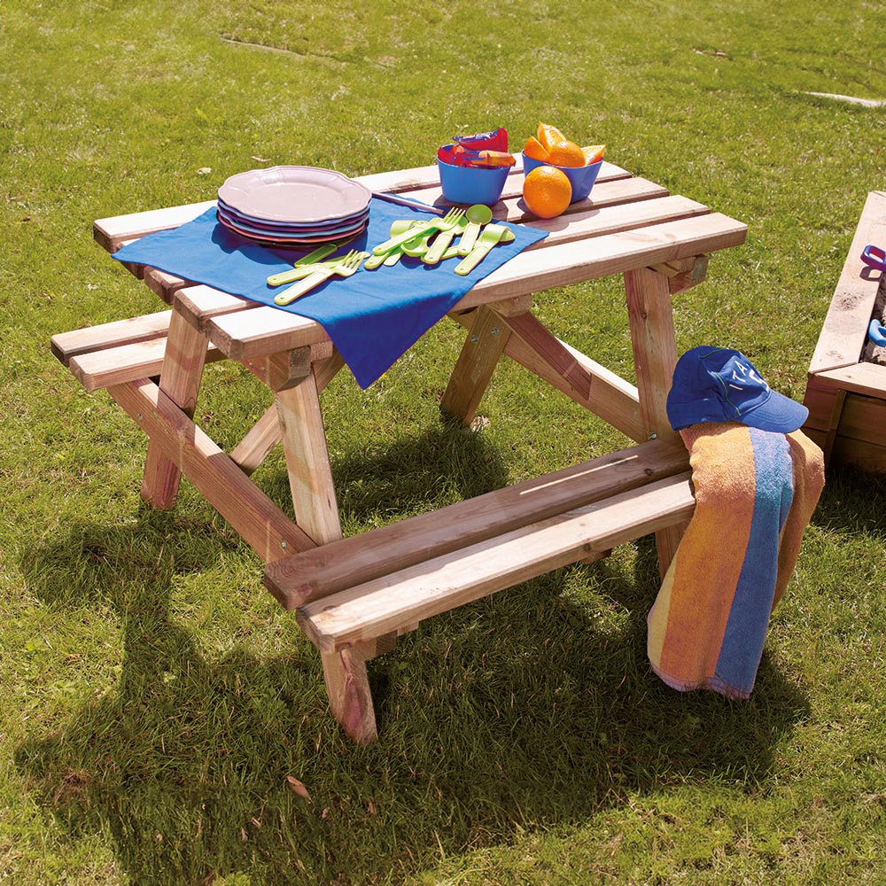 Soulet Kids 4 Seater Wooden Picnic Table Image 5