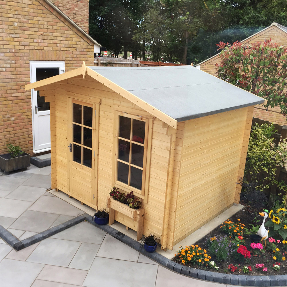 Shire Bucknells 12 x 8ft Pressure Treated Log Cabin Image 6