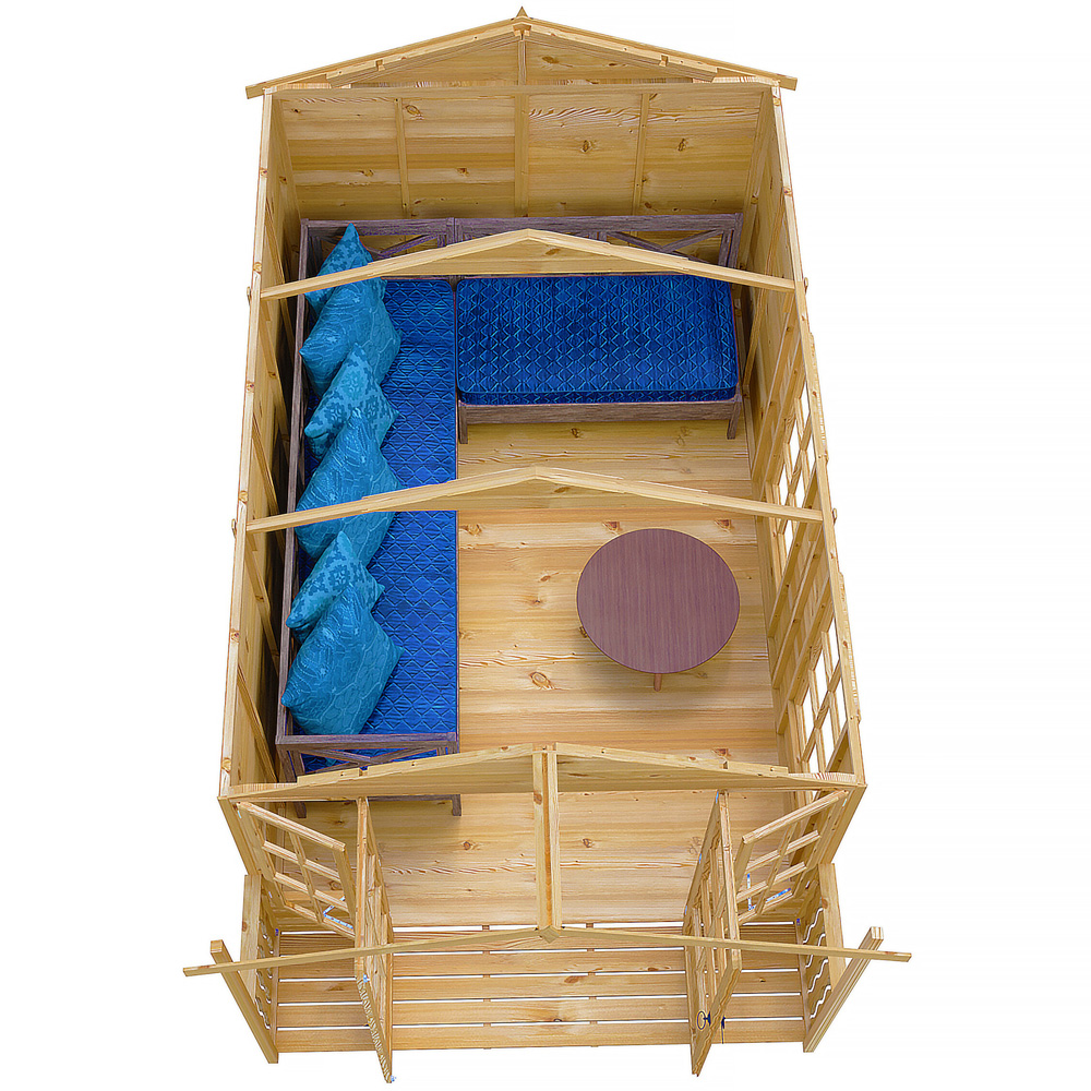 Shire Delmora 8 x 14ft Double Door Traditional Summerhouse Image 4