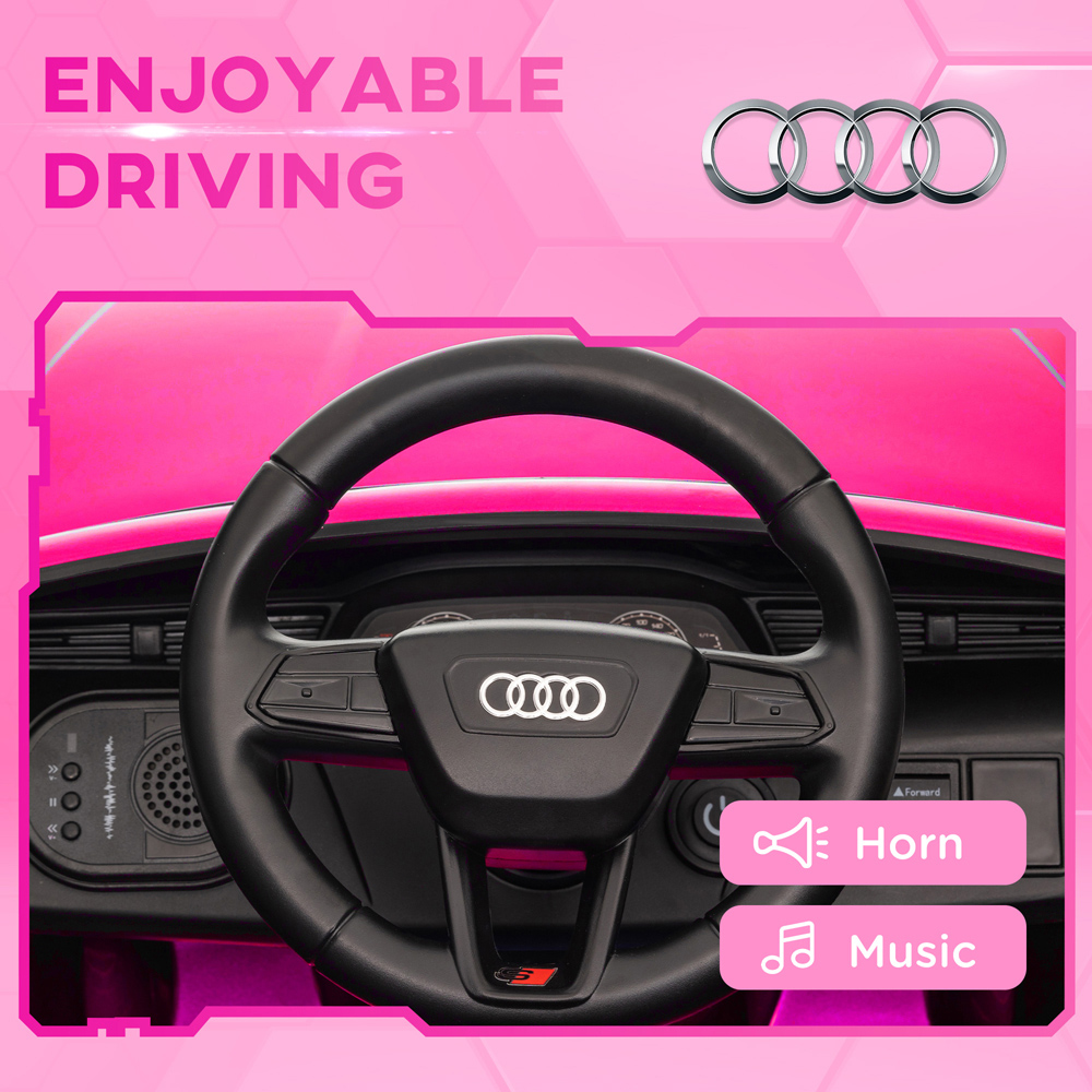 Tommy Toys Pink Audi Q8 E-tron Sportback Licensed Kids Electric Car with Remote Image 6