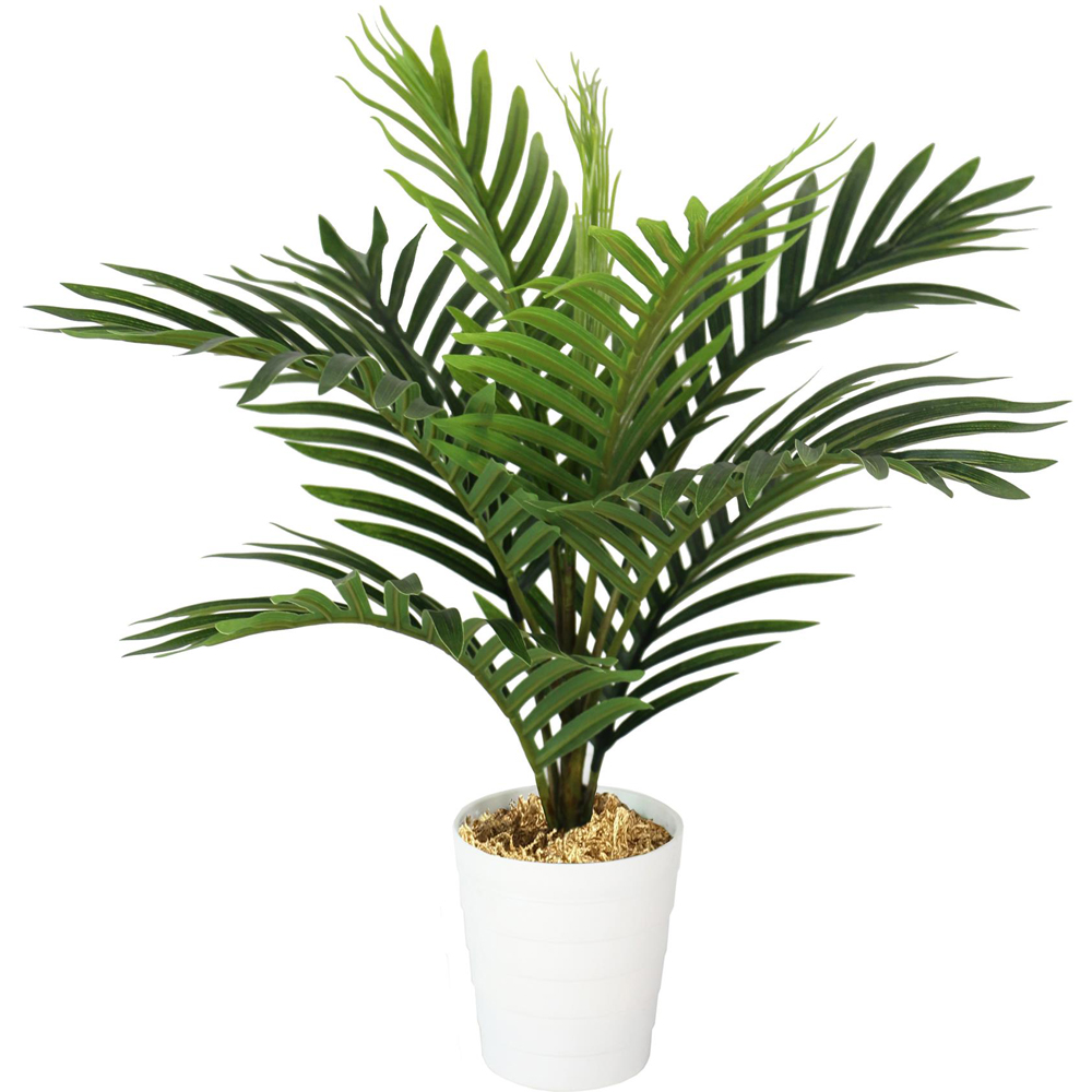 Leaf Mini Palm Artificial Tree in Pot 50cm Image 1