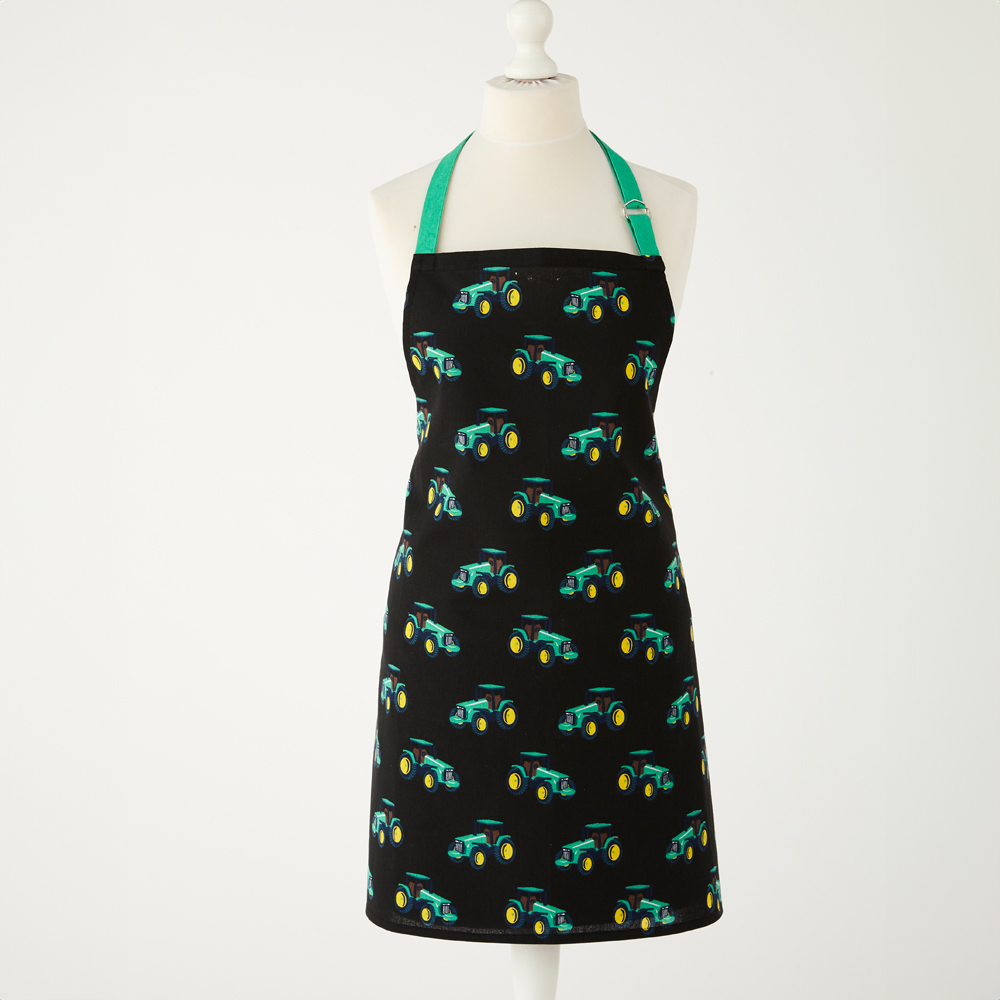 Highlands Homeware Patrick Tractor Cotton Apron Green Image 2