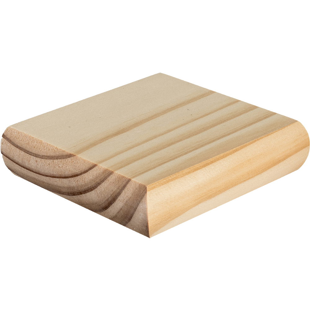 Blueprint Joinery Cambridge Flat Clear Pine Newel Post Cap 90mm Image 1
