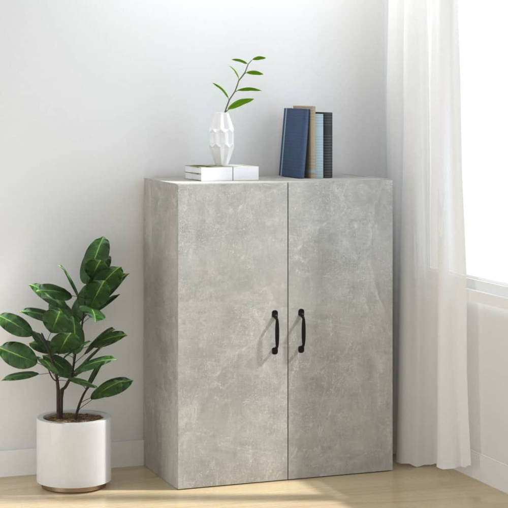 vidaXL 2 Door Concrete Grey Wall Cabinet Image 3