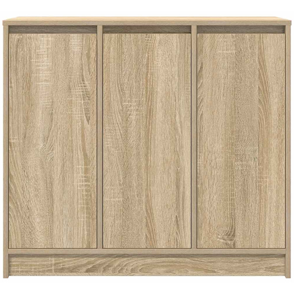 vidaXL 3 Door Sonoma Oak Sideboard Image 4