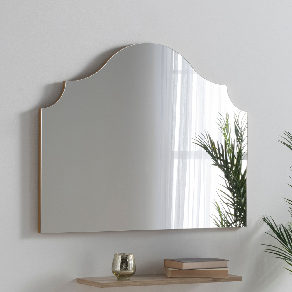 Yearn Precious Gold Arch Overmantle Mirror 70 x 90cm Image 2
