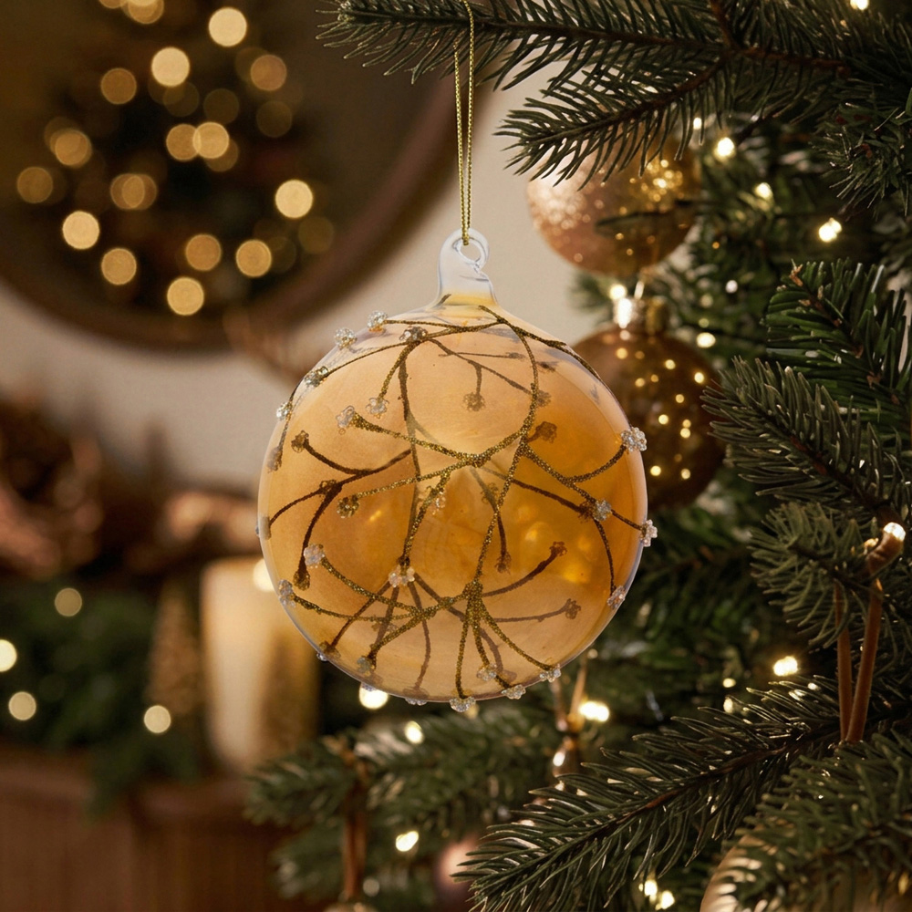 Embellished Detail Bauble Copper Image 2