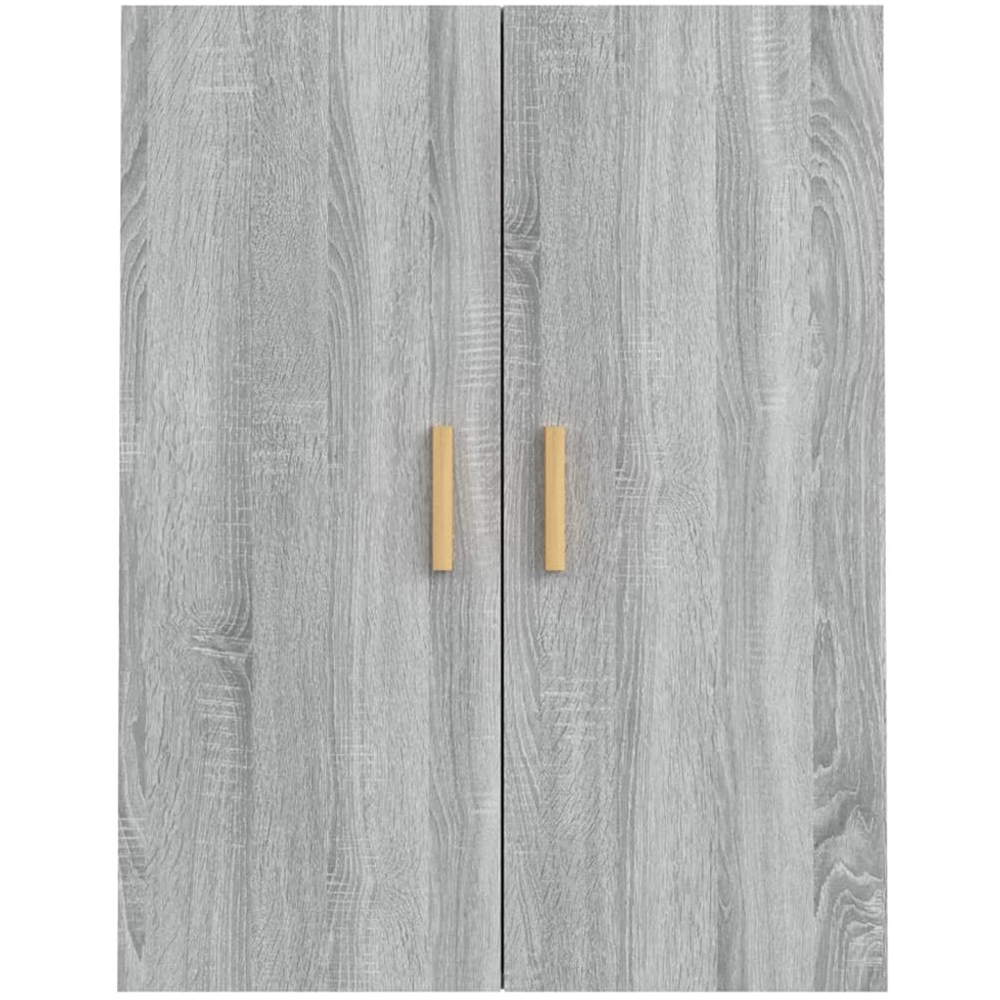 vidaXL 2 Door Grey Sonoma Wall Mounted Cabinet Image 4