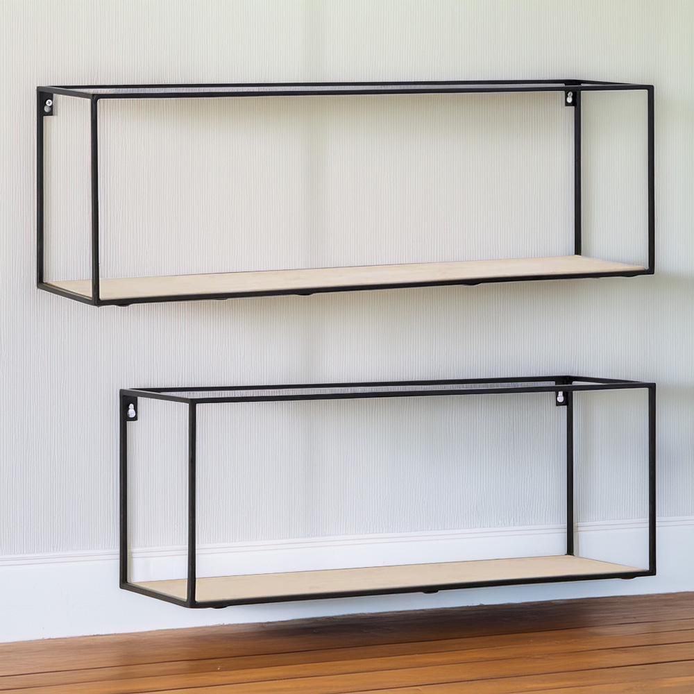Premier Housewares Brixton Cuboid Shelves Image 1
