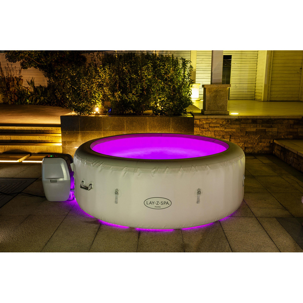 Lay-Z-Spa Paris 6 Person Inflatable Hot Tub 66 x 196cm Image 5