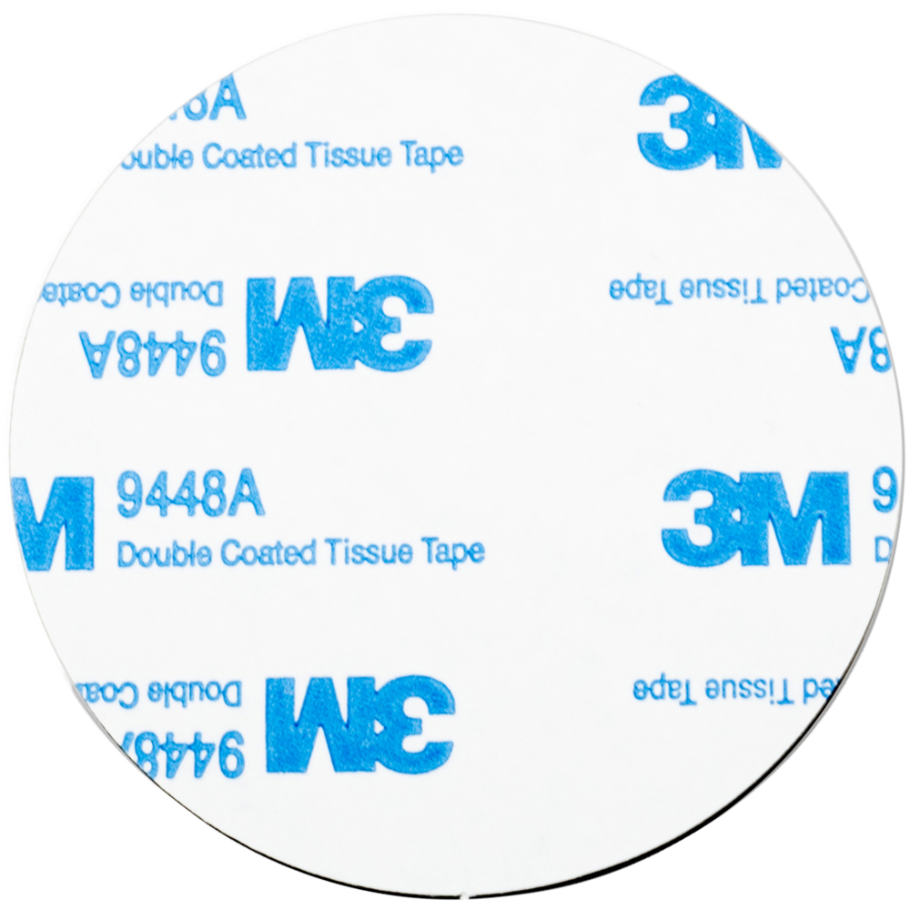 St Helens Grey Double-Sided Round Adhesive Mounting Pad 6cm Image 1