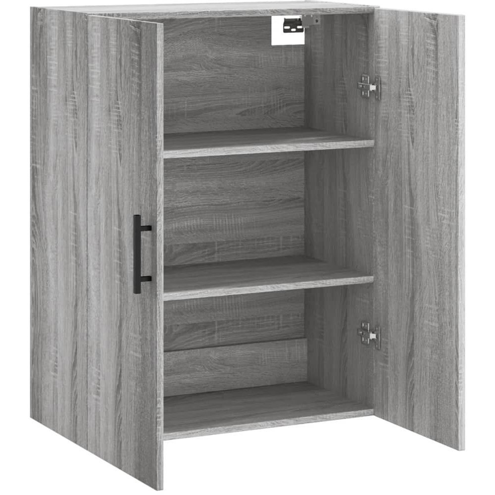 vidaXL 2 Door Grey Sonoma Wooden Wall-Mounted Cabinet Image 3