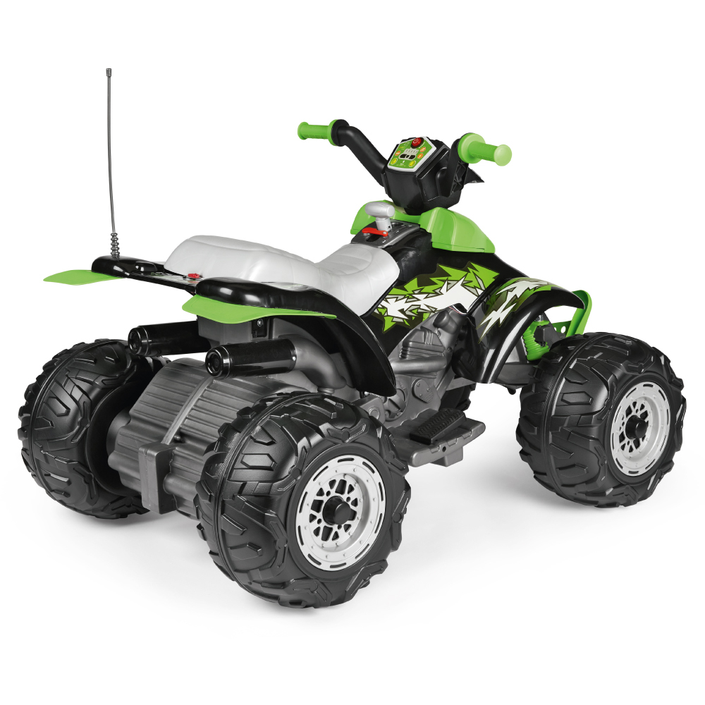 PEG Corral T-Rex Kids Electric Ride-On Quad Bike with Lights and Sounds Green 12V Image 3