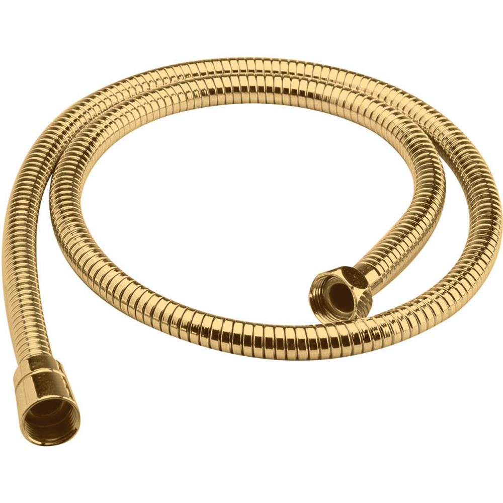 nuie Brushed Brass Shower Flex 1.5m Image 1