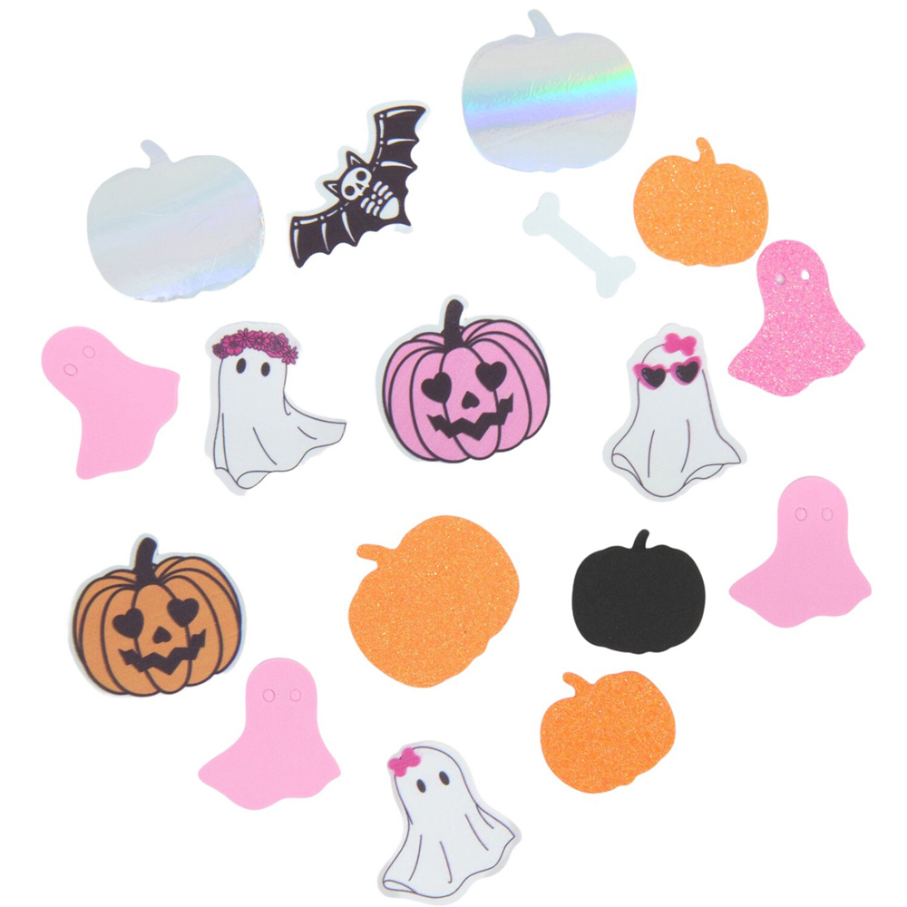 Fun Pink Halloween Foam Stickers Image 3