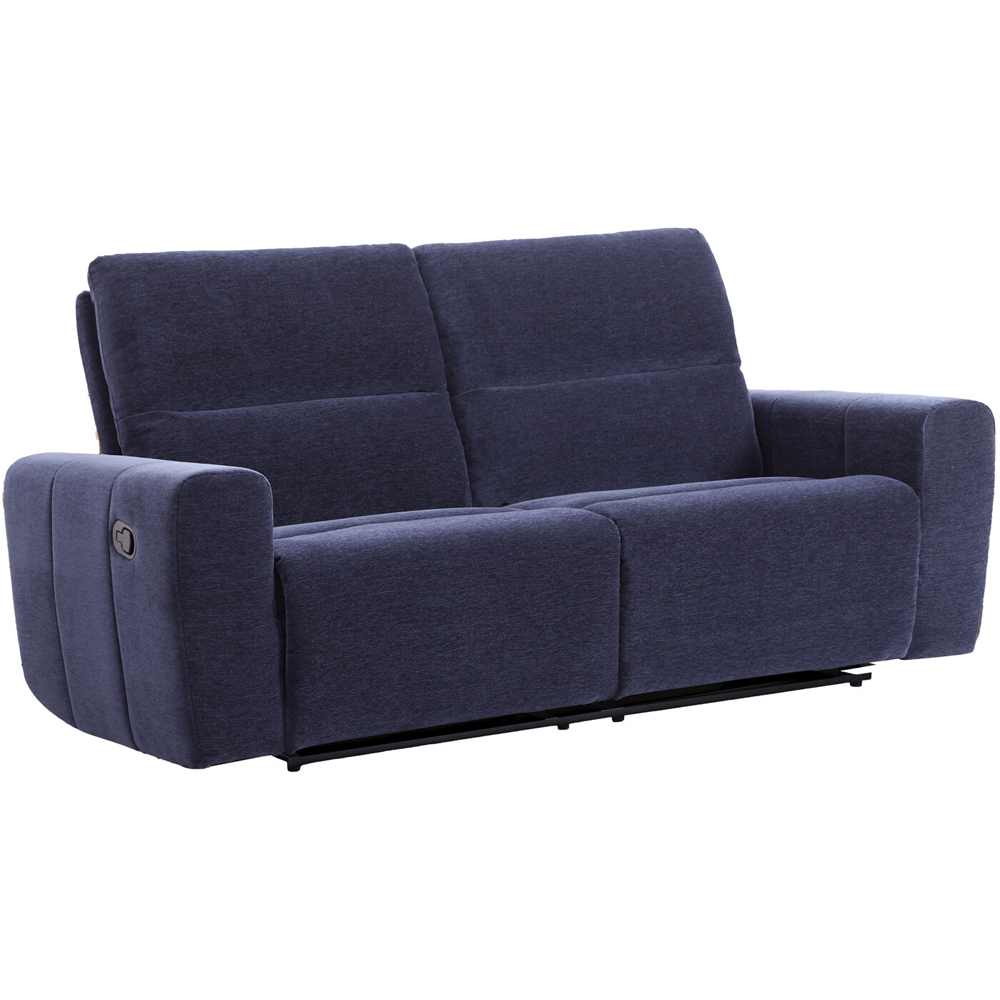 Holborton Manual Recliner Sofa Navy Blue 3 Image 2