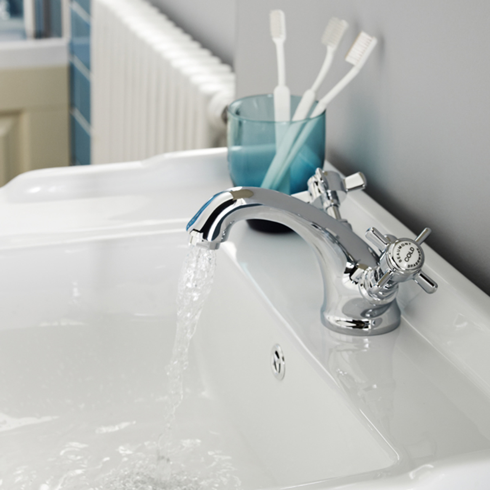 nuie Beaumont Chrome Luxury Mono Basin Mixer Image 2