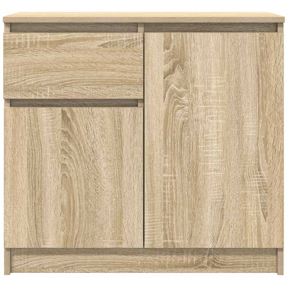 vidaXL 2 Door Single Drawer Sonoma Oak Highboard Image 5