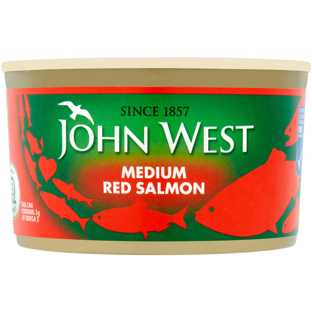 John West Medium Red Salmon 213g Image