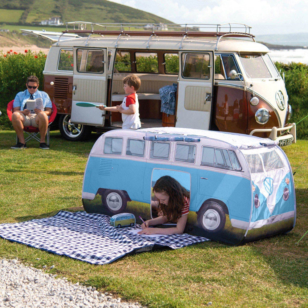 VW Dove Blue Kids Pop Up Van Tent Image 9