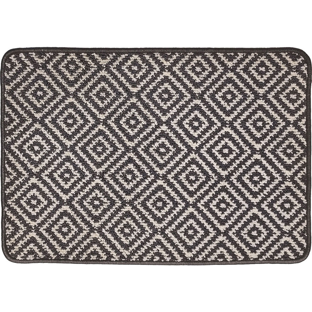 Polly Washable Door Mat Dark Grey Image 1