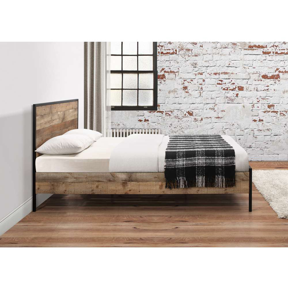 Urban Small Double Brown Bed Image 6