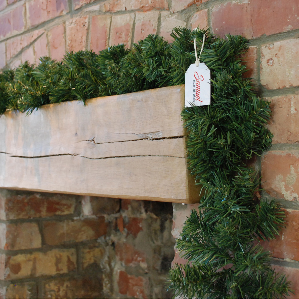Samuel Alexander Imperial Pine Christmas Garland Plain Green 270cm 2 Pack Image 3