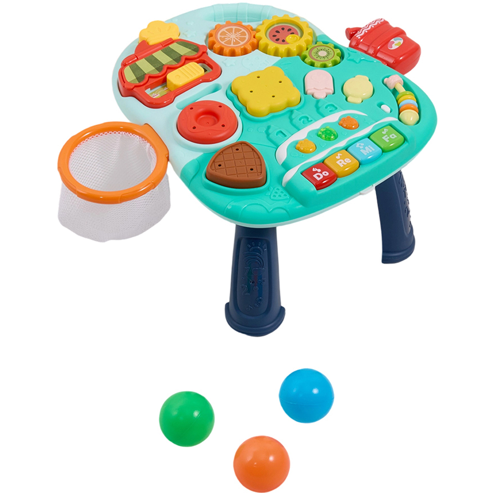 H&O Direct 4-in-1 Green Baby Walker and Activity Centre with Music Image 3