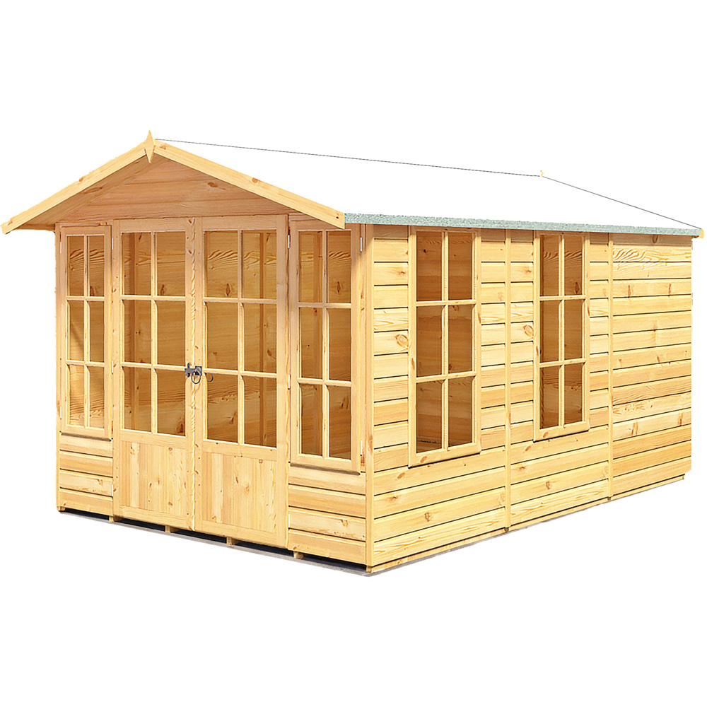 Shire Delmora 8 x 12ft Double Door Traditional Summerhouse Image 1
