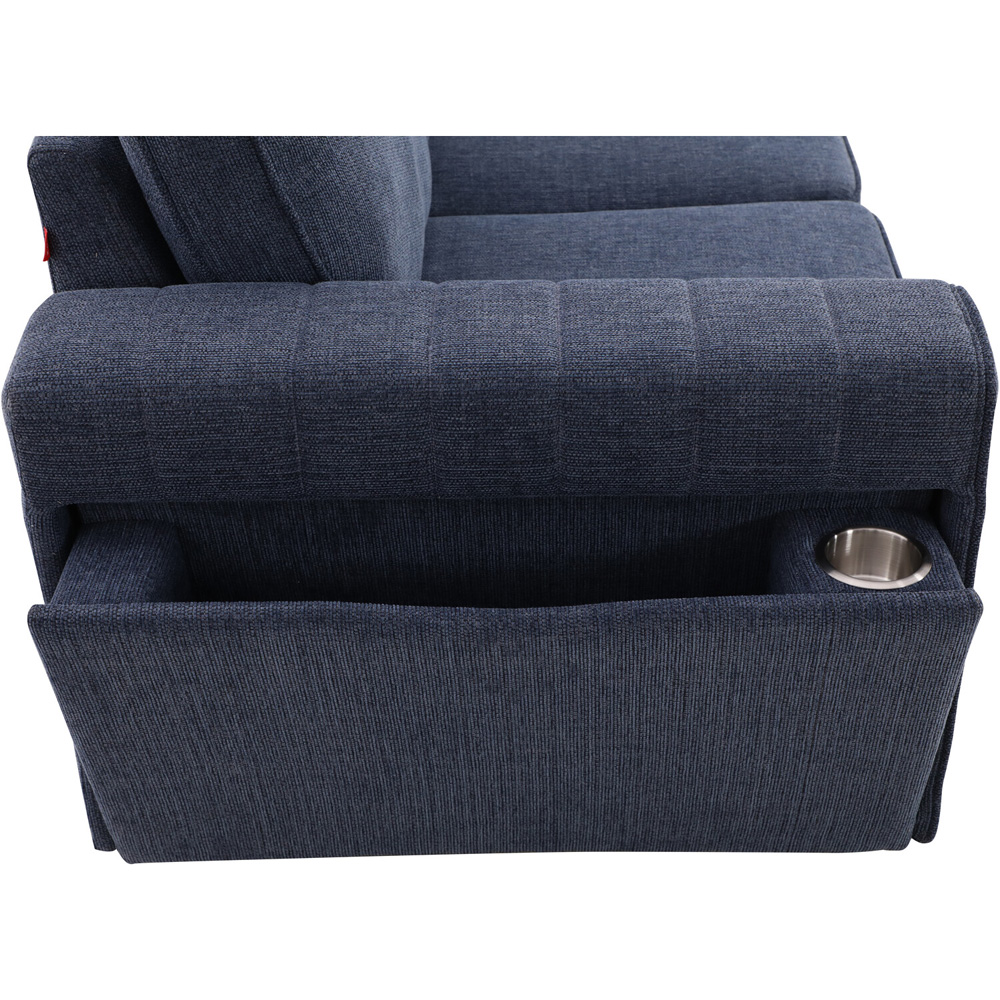 Matilda 3 Seater Blue Sofa Image 7