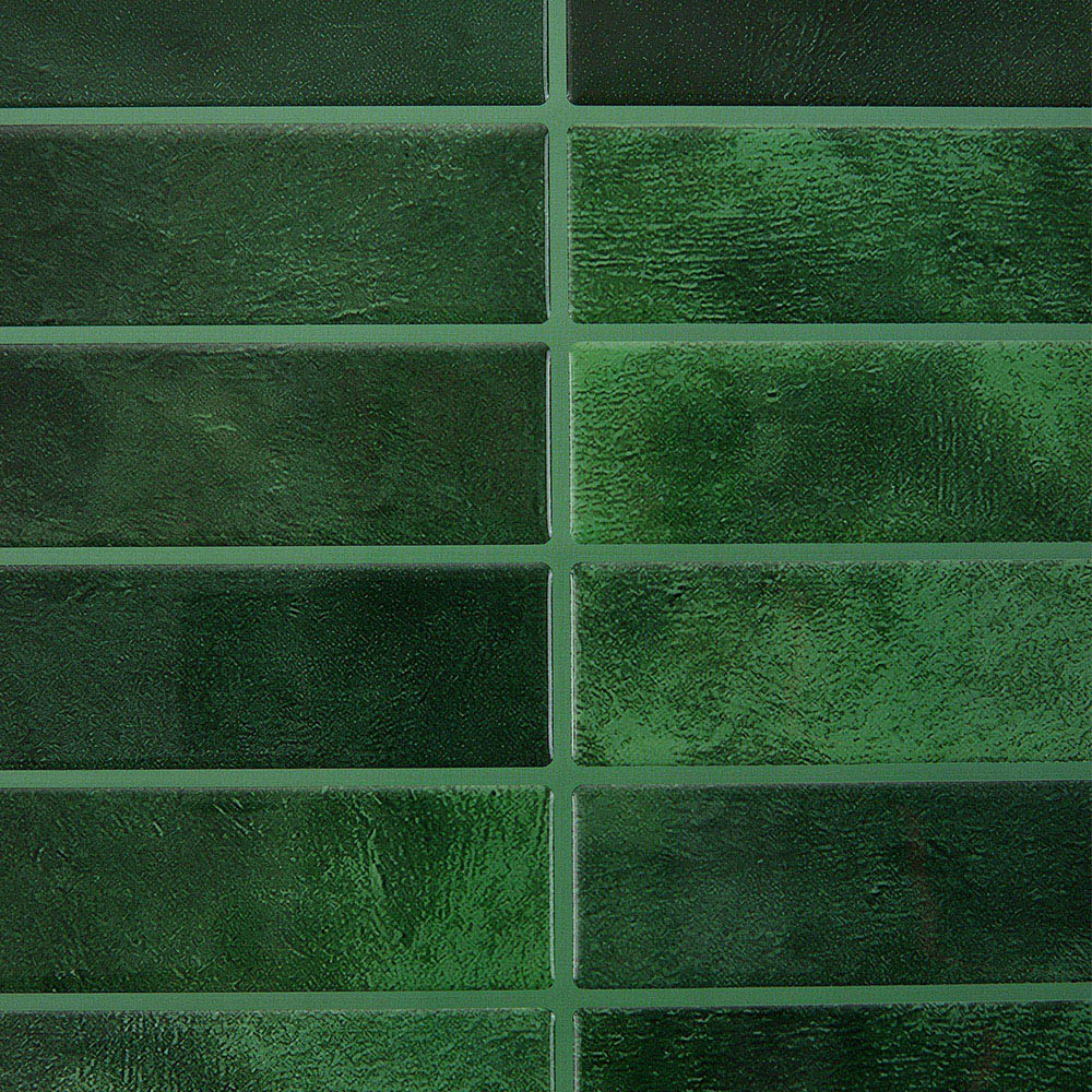 Living and Home Green Rectangle Self Adhesive Wall Sticker 10 Pack Image 7