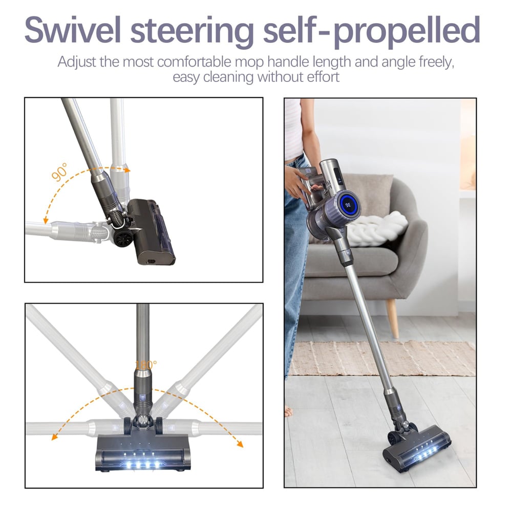 Alivio Handheld Cordless Vacuum Cleaner 550W with Touch Screen Image 7