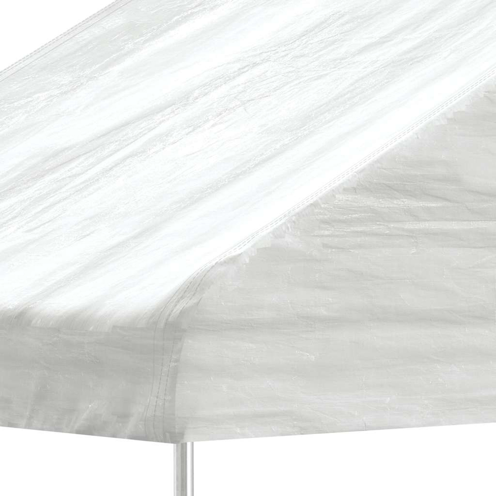 vidaXL 4.46 x 5.88m White Gazebo with Roof Image 4